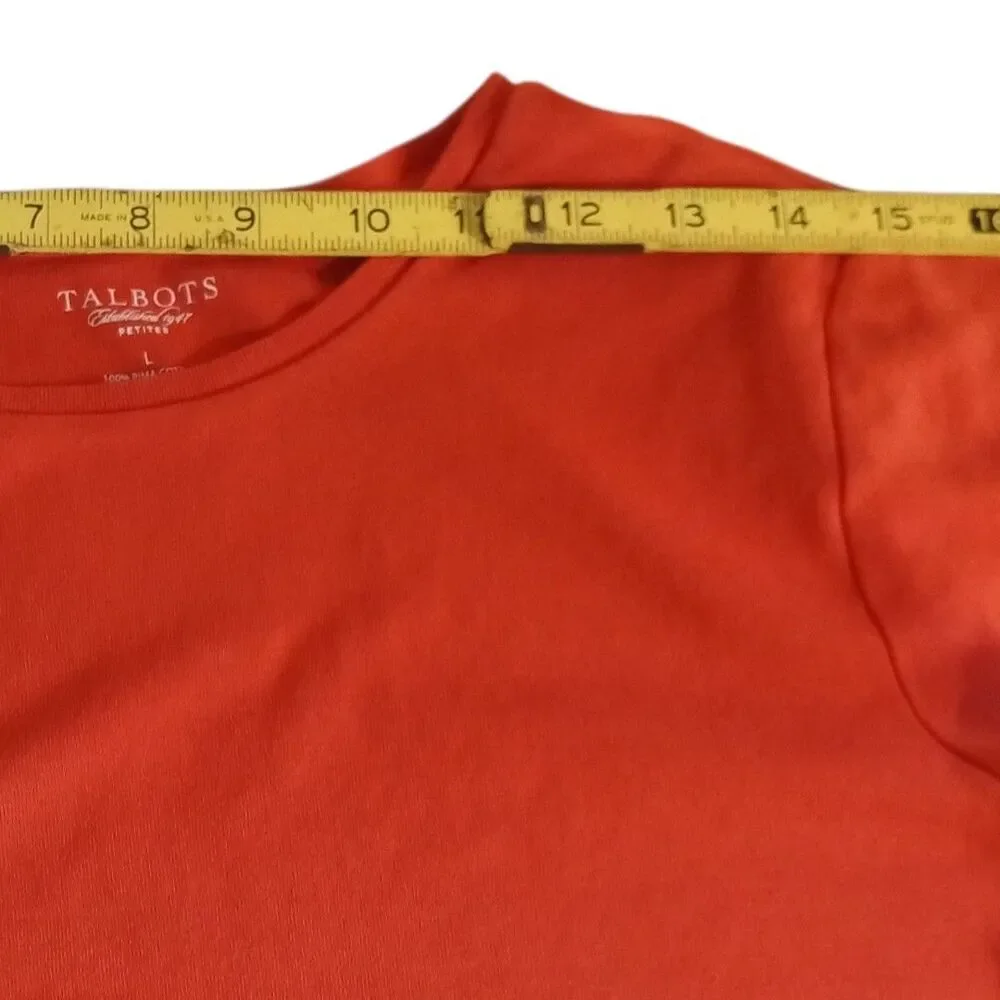 Talbots Orange Size Large Petite T-shirt - Picture 11 of 15